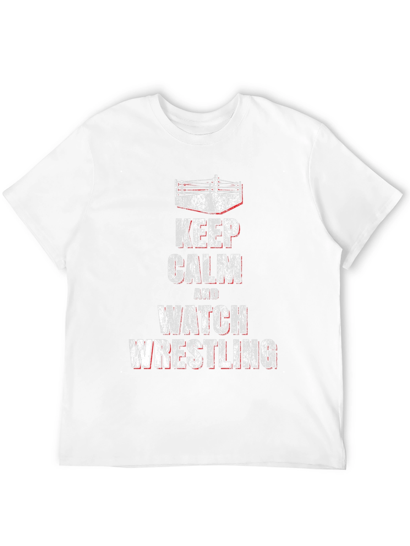 Keep Calm & Watch Wrestling Black T-Shirt