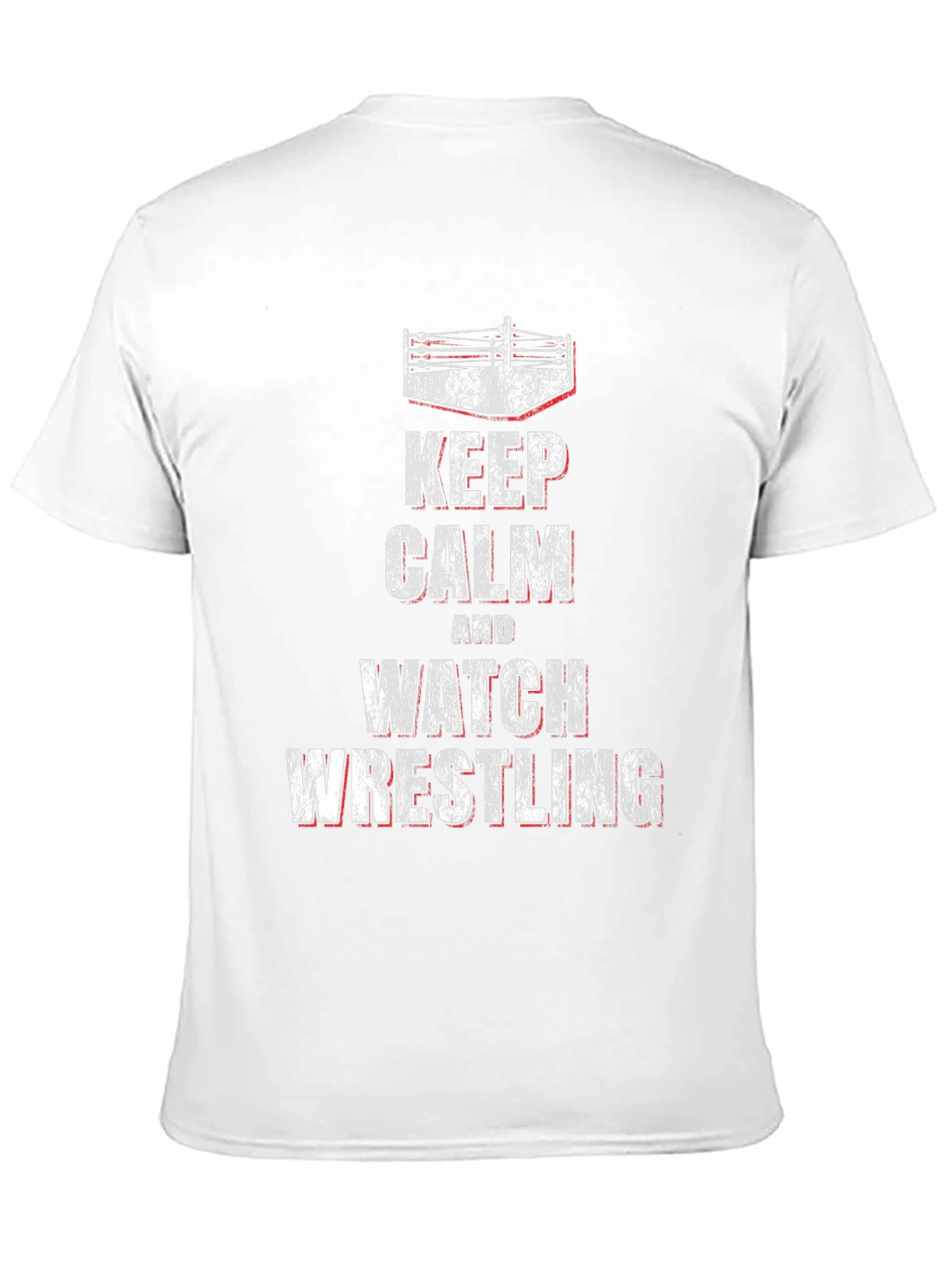 Keep Calm & Watch Wrestling Black T-Shirt