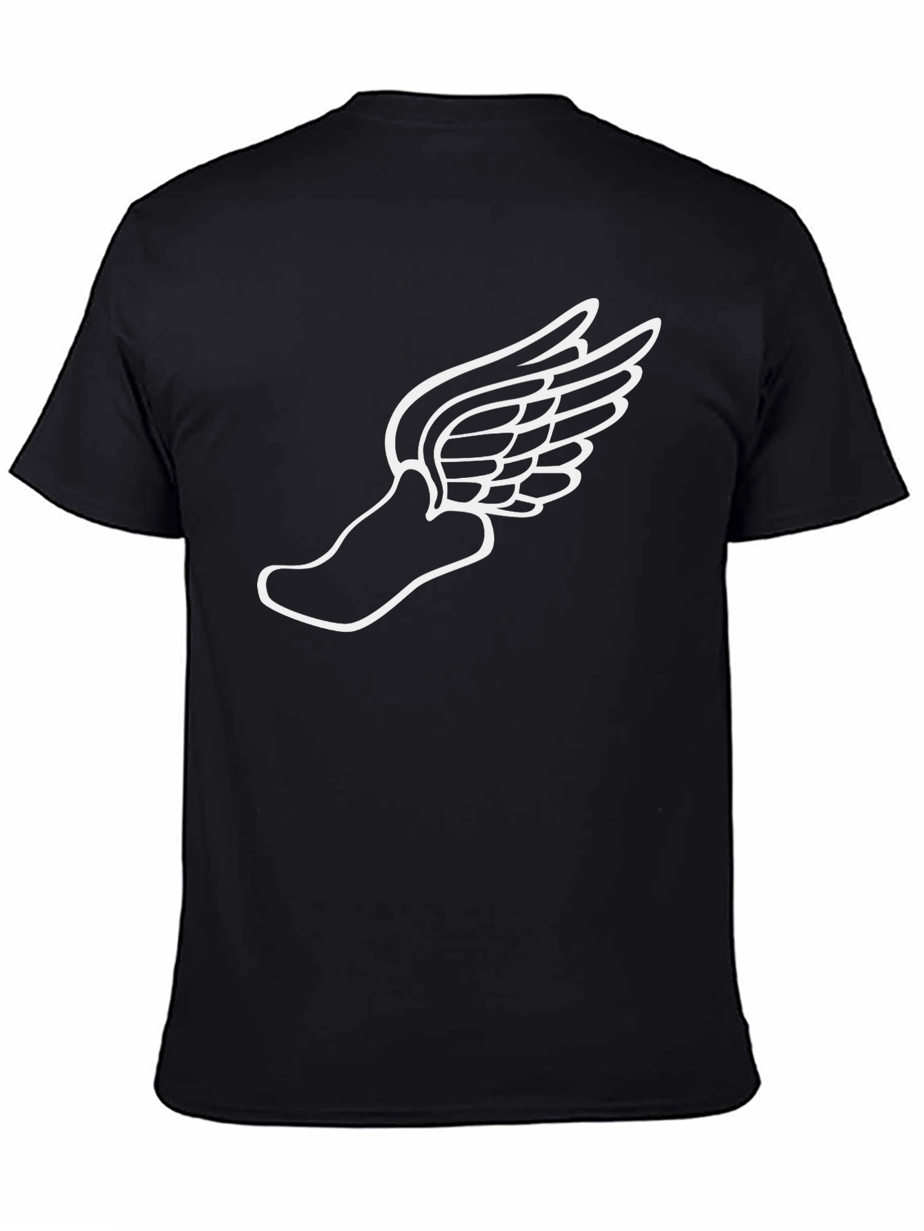 Winged Shoe Black T-Shirt