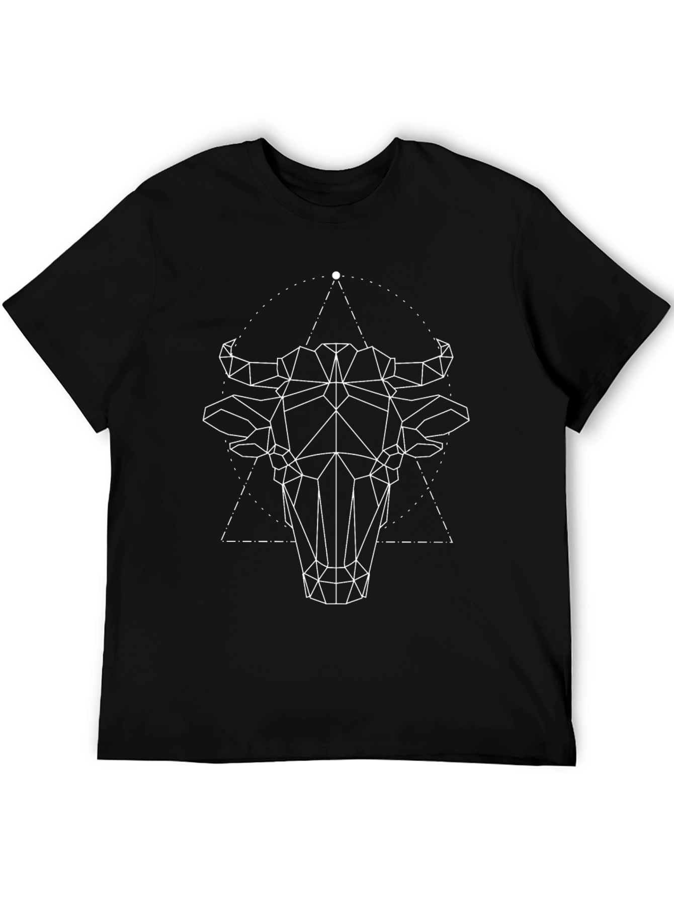 Geometric Bull Head Graphic Tee