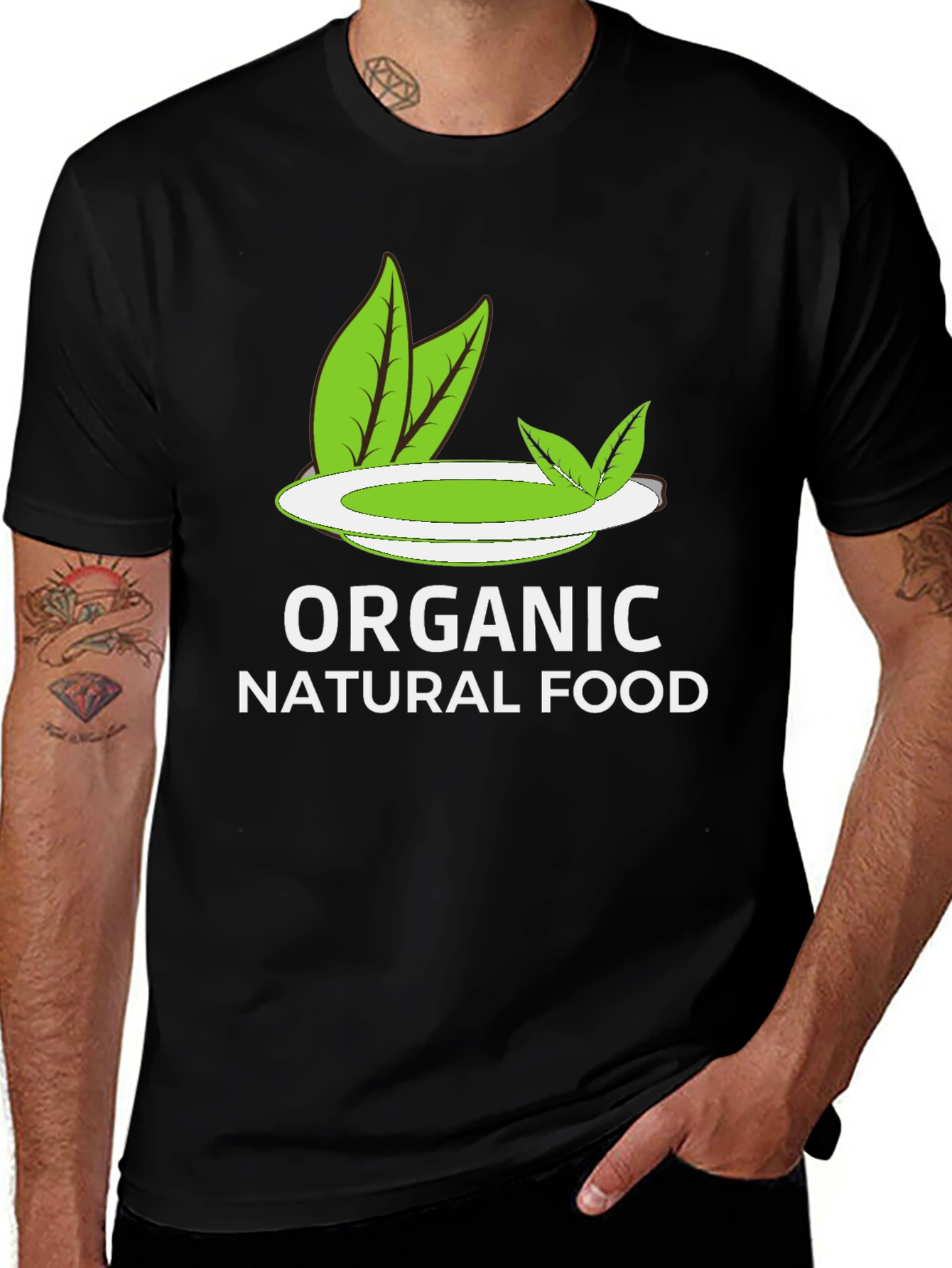 Organic Natural Food Graphic T-Shirt - Eco-Friendly