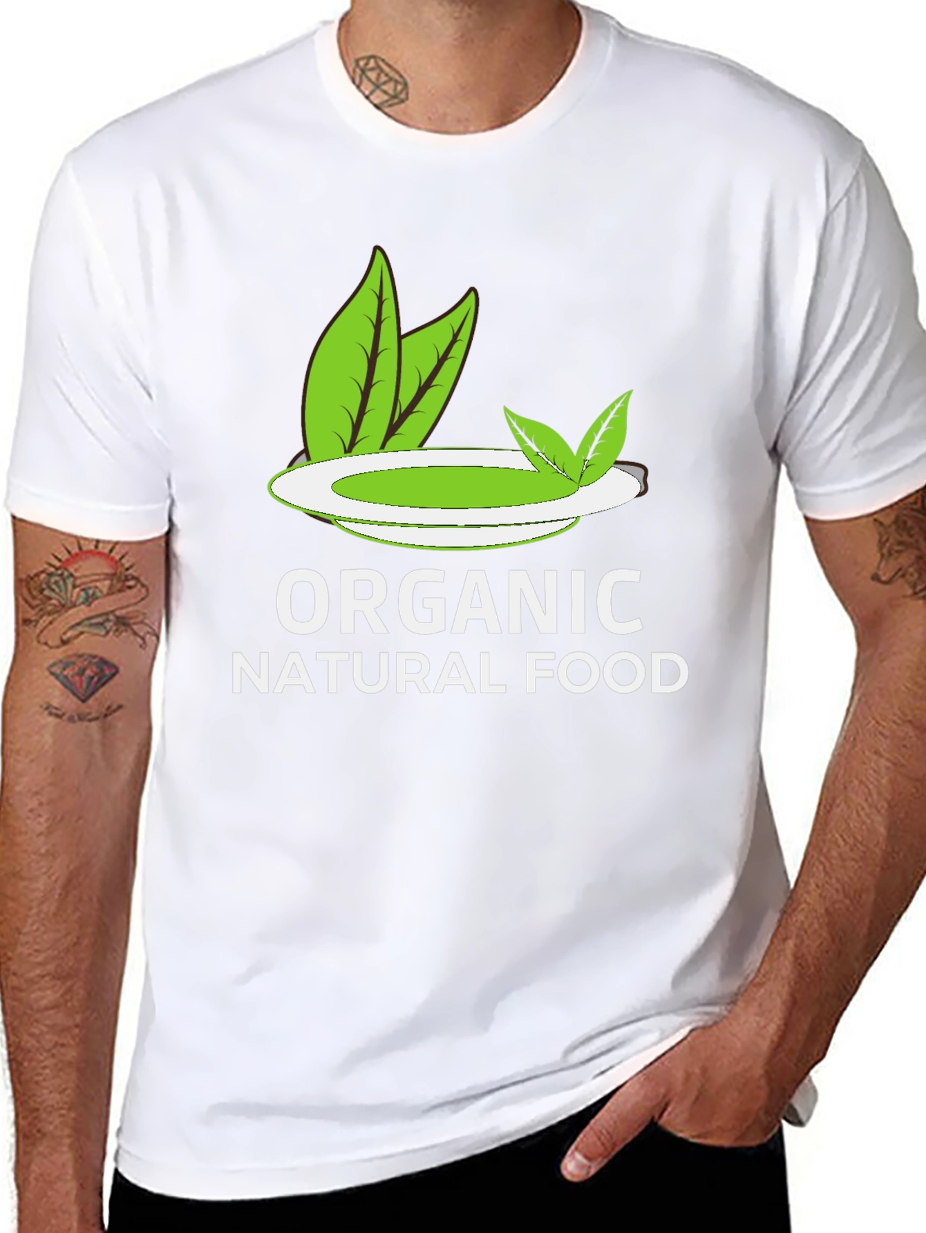 Organic Natural Food Graphic T-Shirt - Eco-Friendly