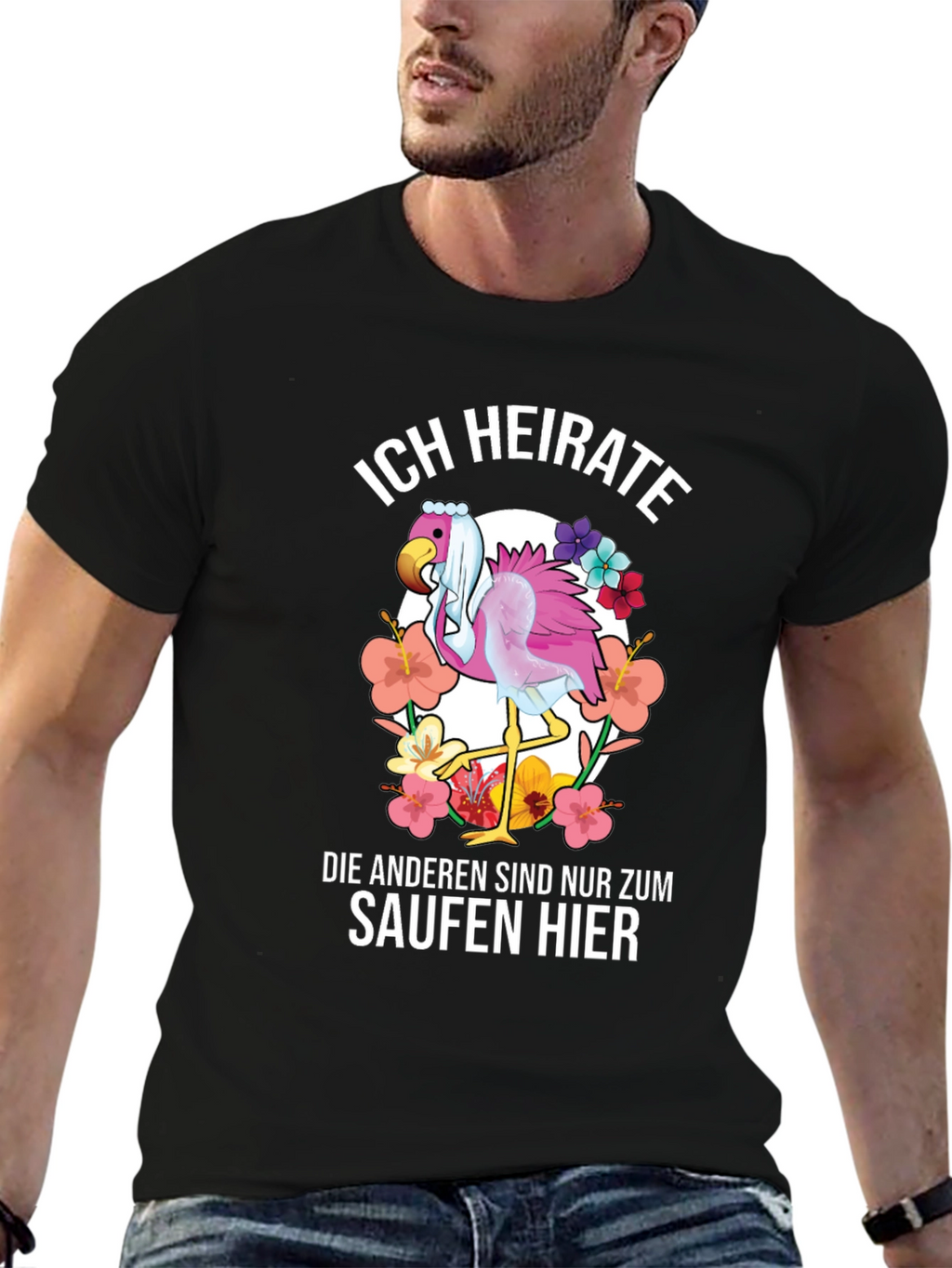 Funny Flamingo Wedding T-Shirt - Im Getting Married