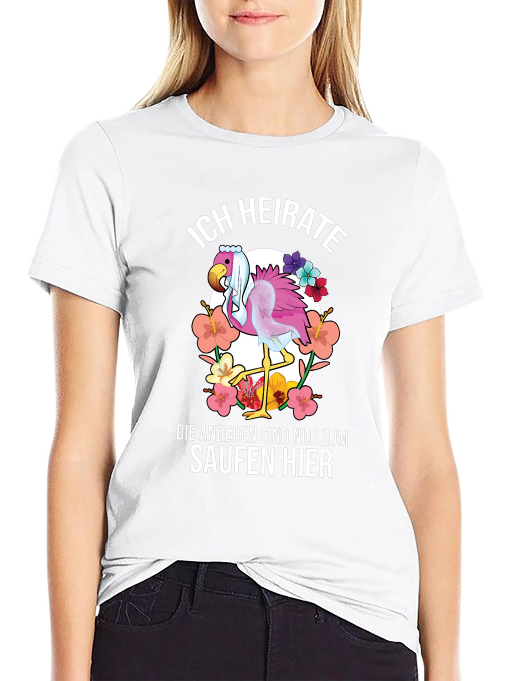 Funny Flamingo Wedding T-Shirt - Im Getting Married