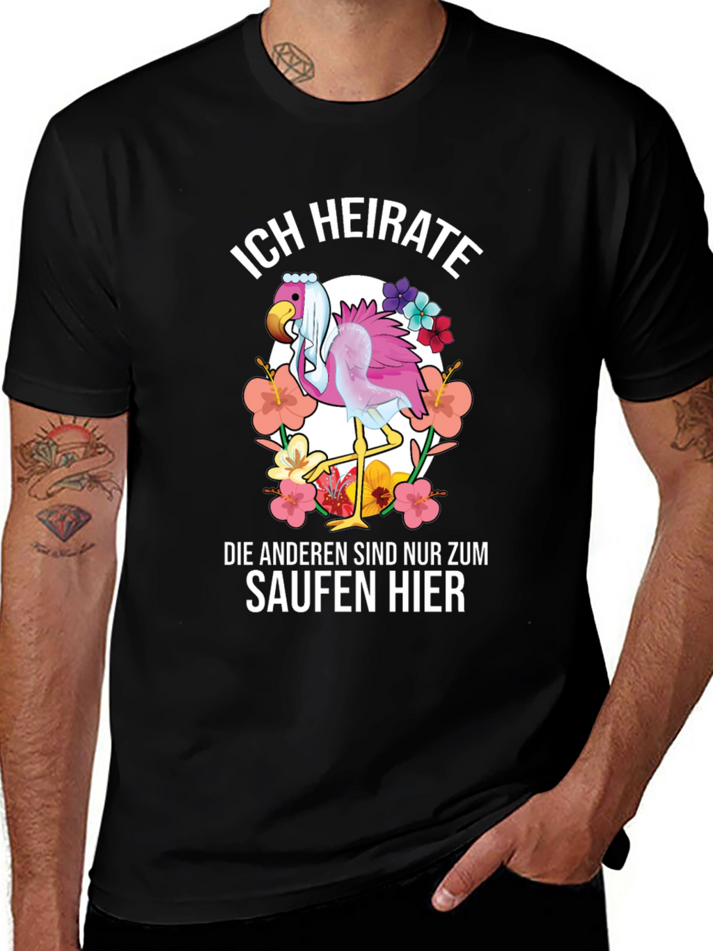 Funny Flamingo Wedding T-Shirt - Im Getting Married