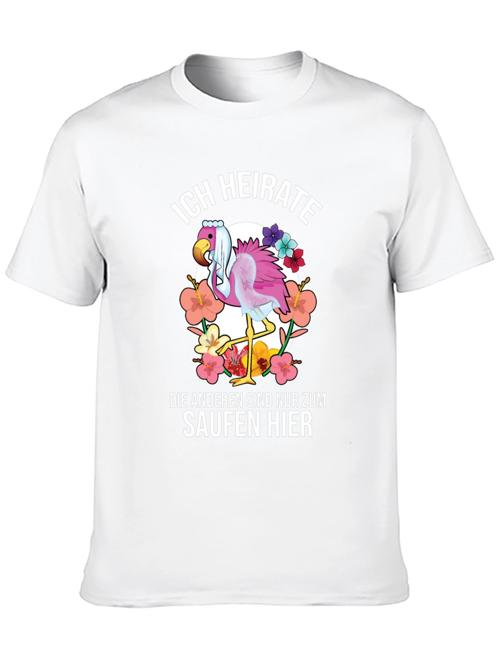Funny Flamingo Wedding T-Shirt - Im Getting Married
