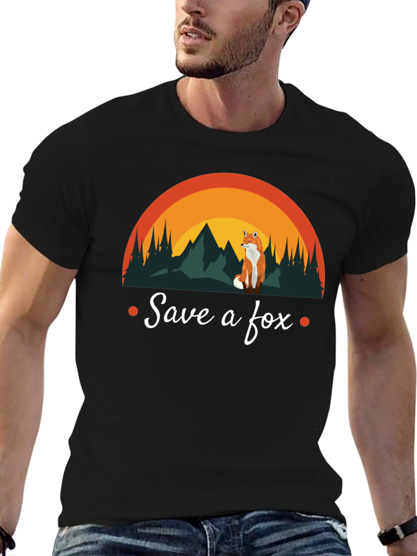 Save a Fox T-Shirt - Nature Design Conservation Tee