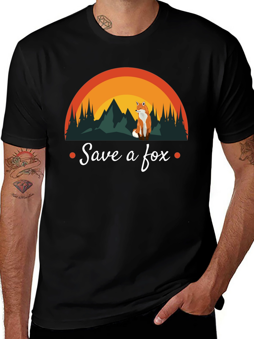 Save a Fox T-Shirt - Nature Design Conservation Tee