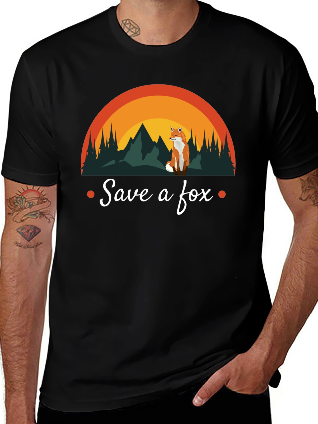 Save a Fox T-Shirt - Nature Design Conservation Tee
