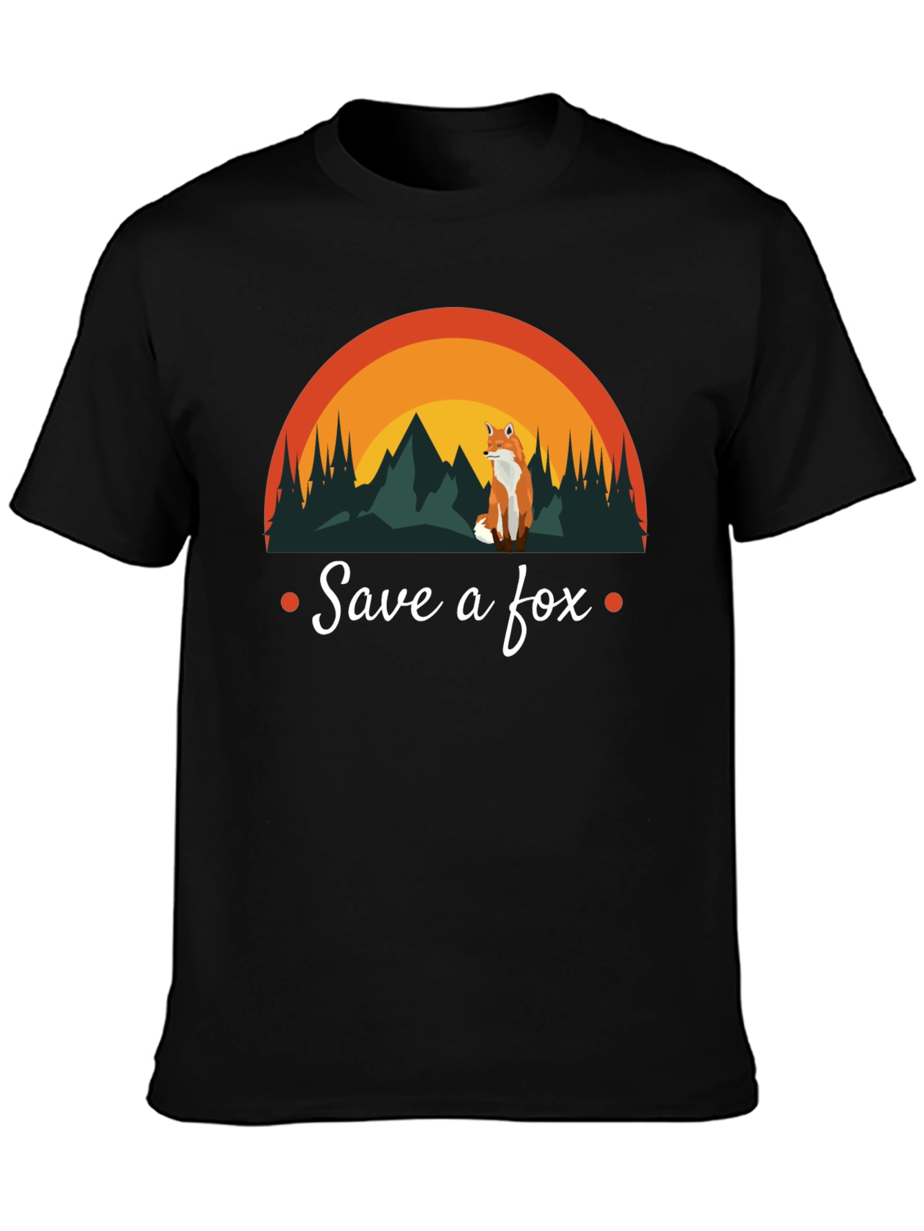 Save a Fox T-Shirt - Nature Design Conservation Tee