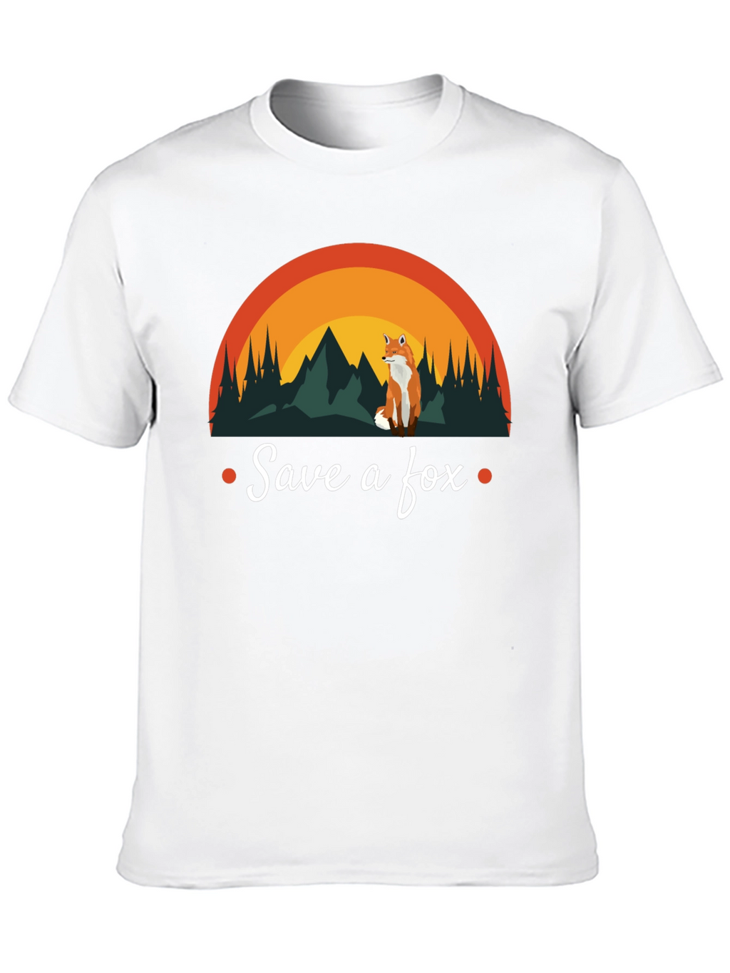 Save a Fox T-Shirt - Nature Design Conservation Tee