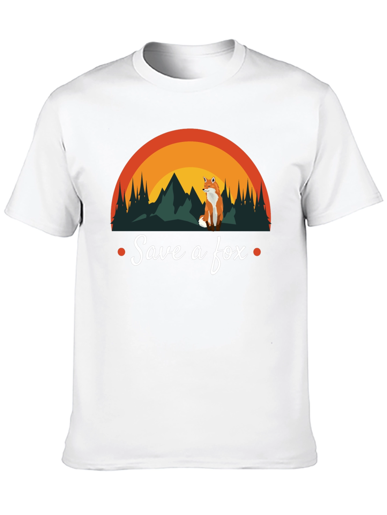 Save a Fox T-Shirt - Nature Design Conservation Tee