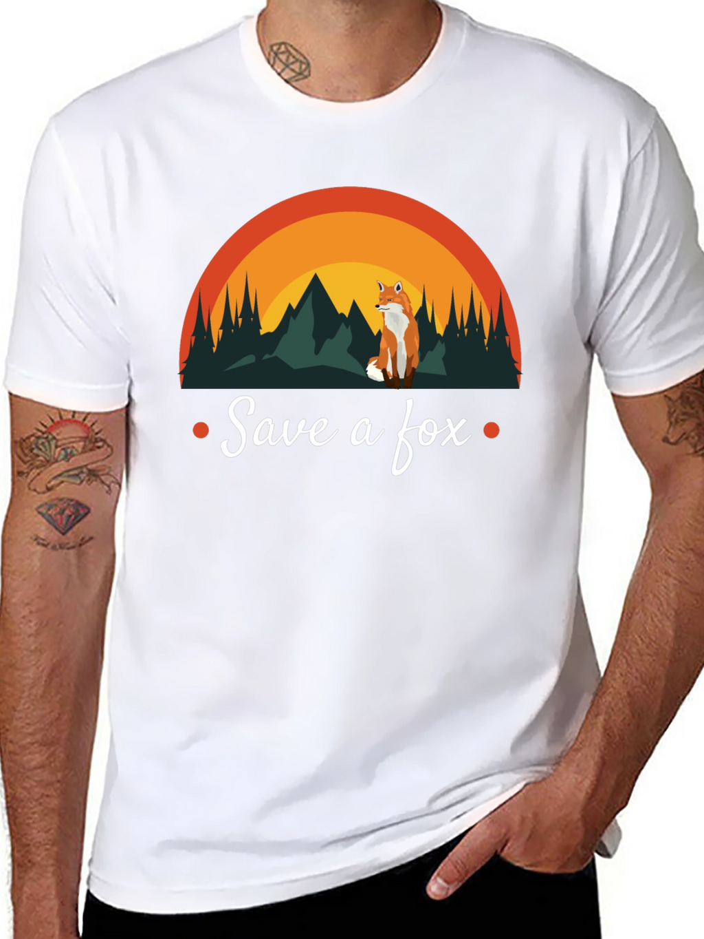 Save a Fox T-Shirt - Nature Design Conservation Tee