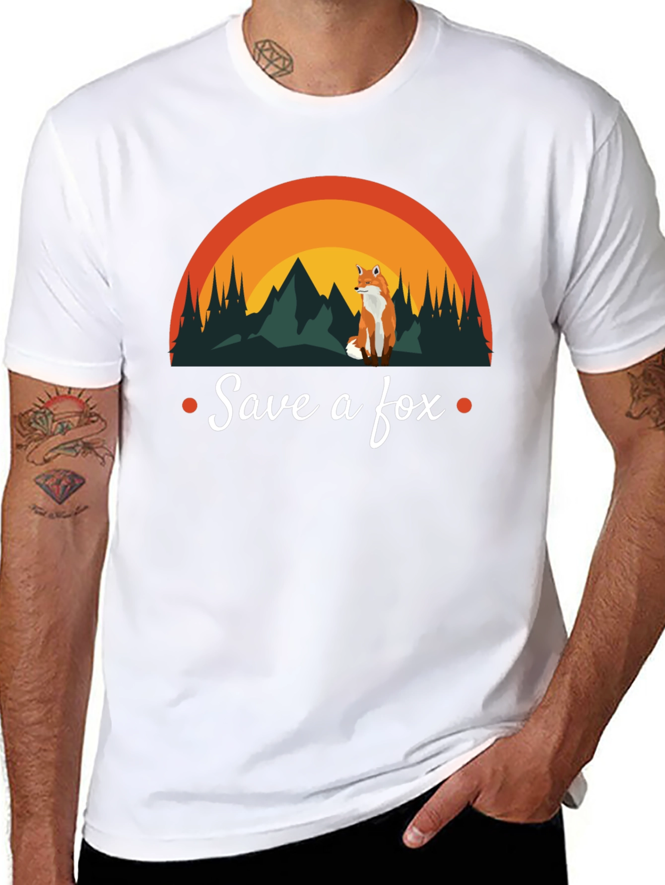 Save a Fox T-Shirt - Nature Design Conservation Tee