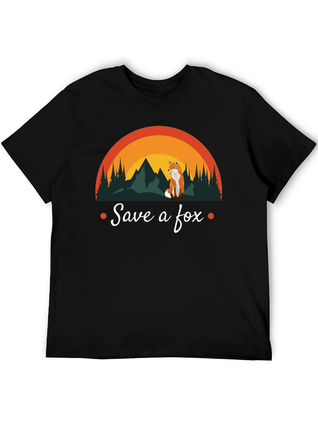 Save a Fox T-Shirt - Nature Design Conservation Tee