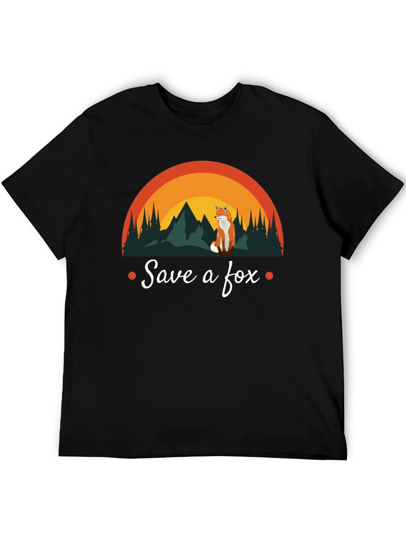 Save a Fox T-Shirt - Nature Design Conservation Tee