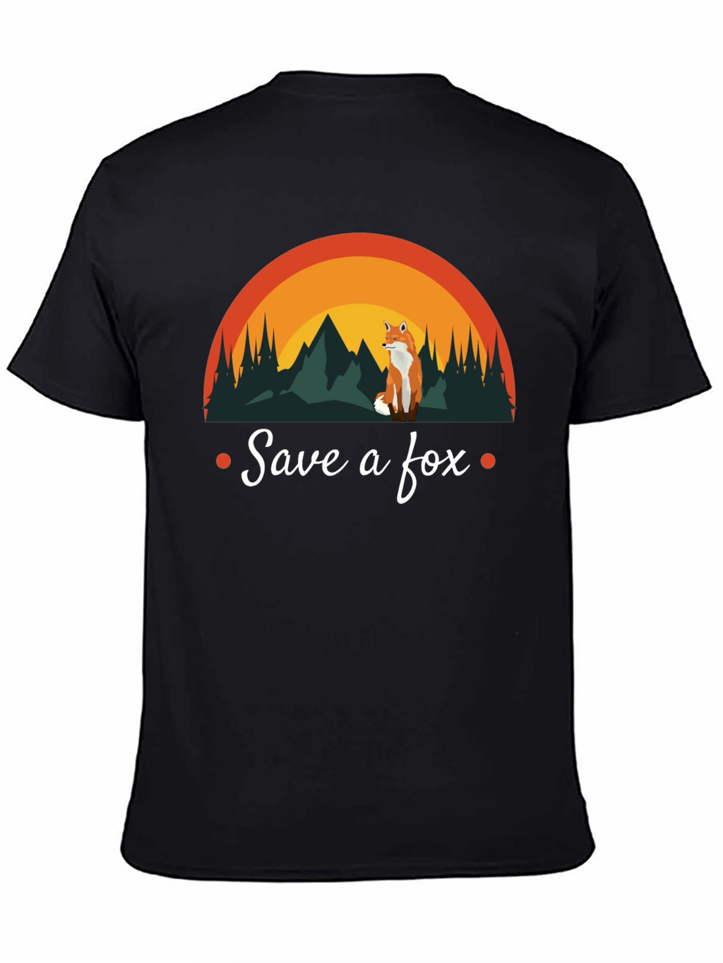 Save a Fox T-Shirt - Nature Design Conservation Tee