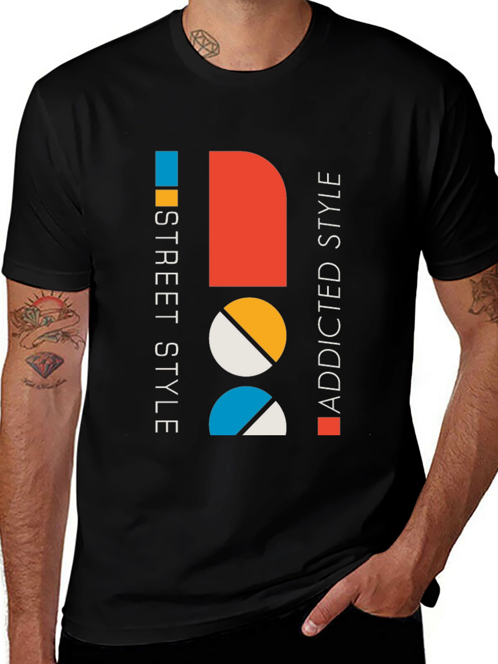 Modern Graphic Tee: Street Style Addicted Cotton Shirt
