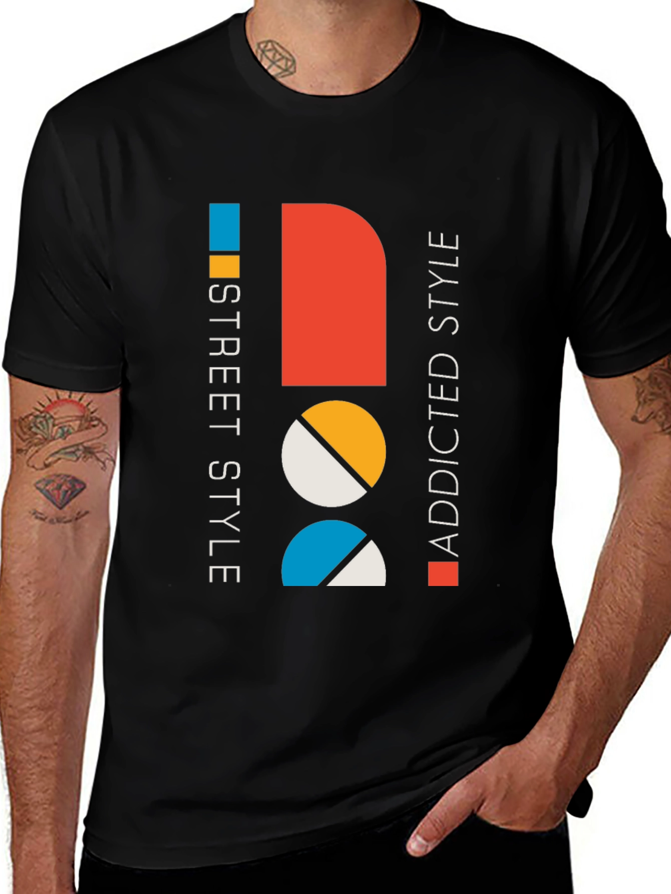 Modern Graphic Tee: Street Style Addicted Cotton Shirt