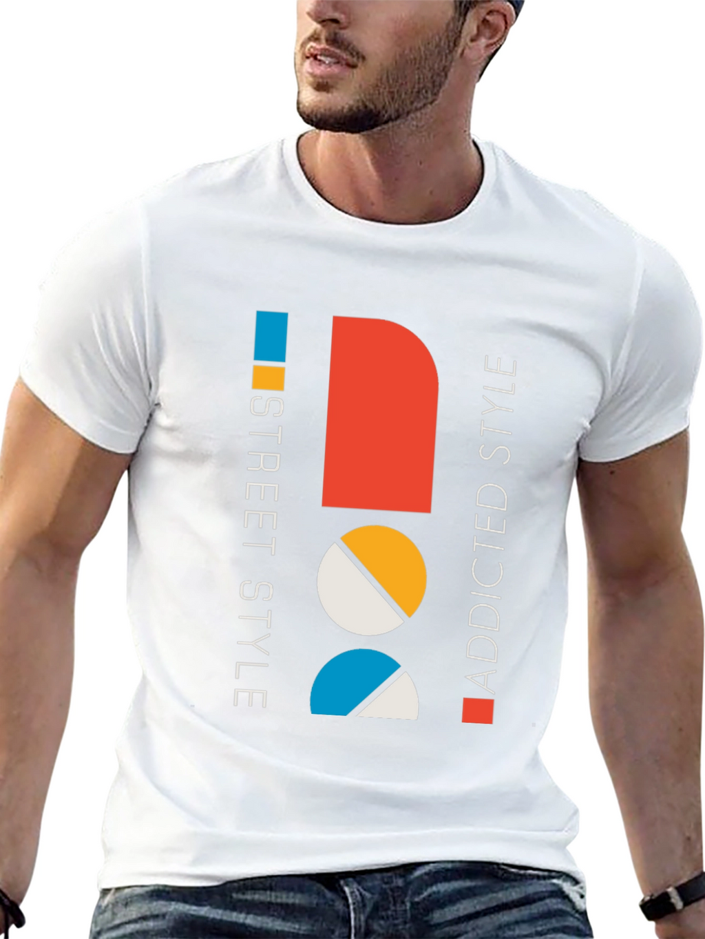 Modern Graphic Tee: Street Style Addicted Cotton Shirt