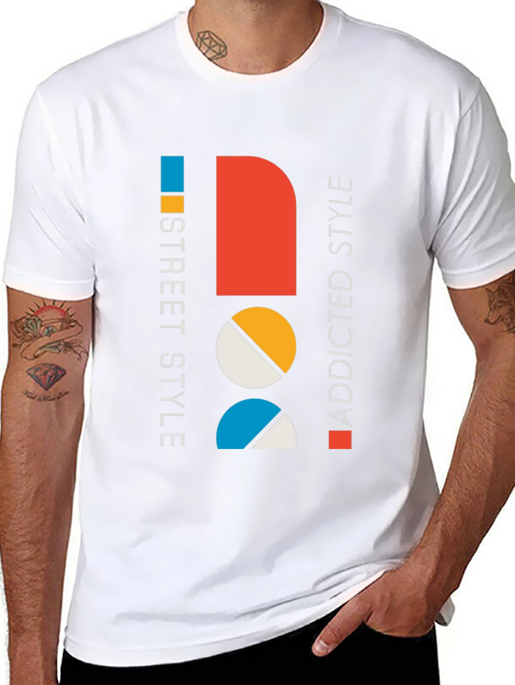 Modern Graphic Tee: Street Style Addicted Cotton Shirt