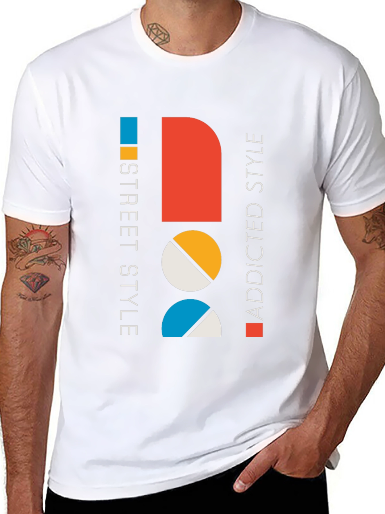 Modern Graphic Tee: Street Style Addicted Cotton Shirt