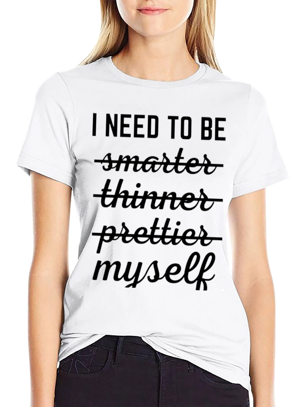 I Need To Be Myself Black T-Shirt