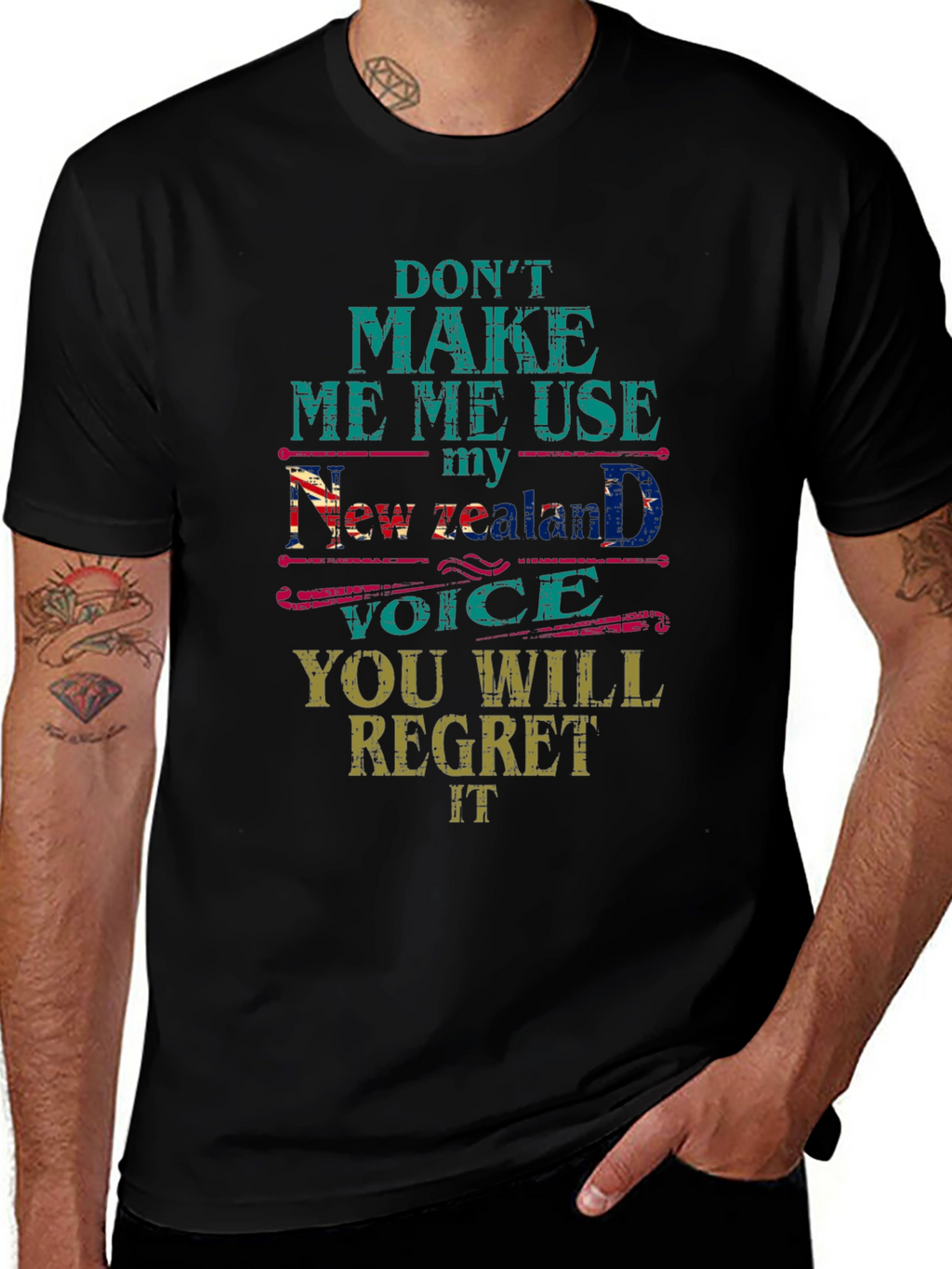 Dont Make Me Use My New Zealand Voice T-Shirt