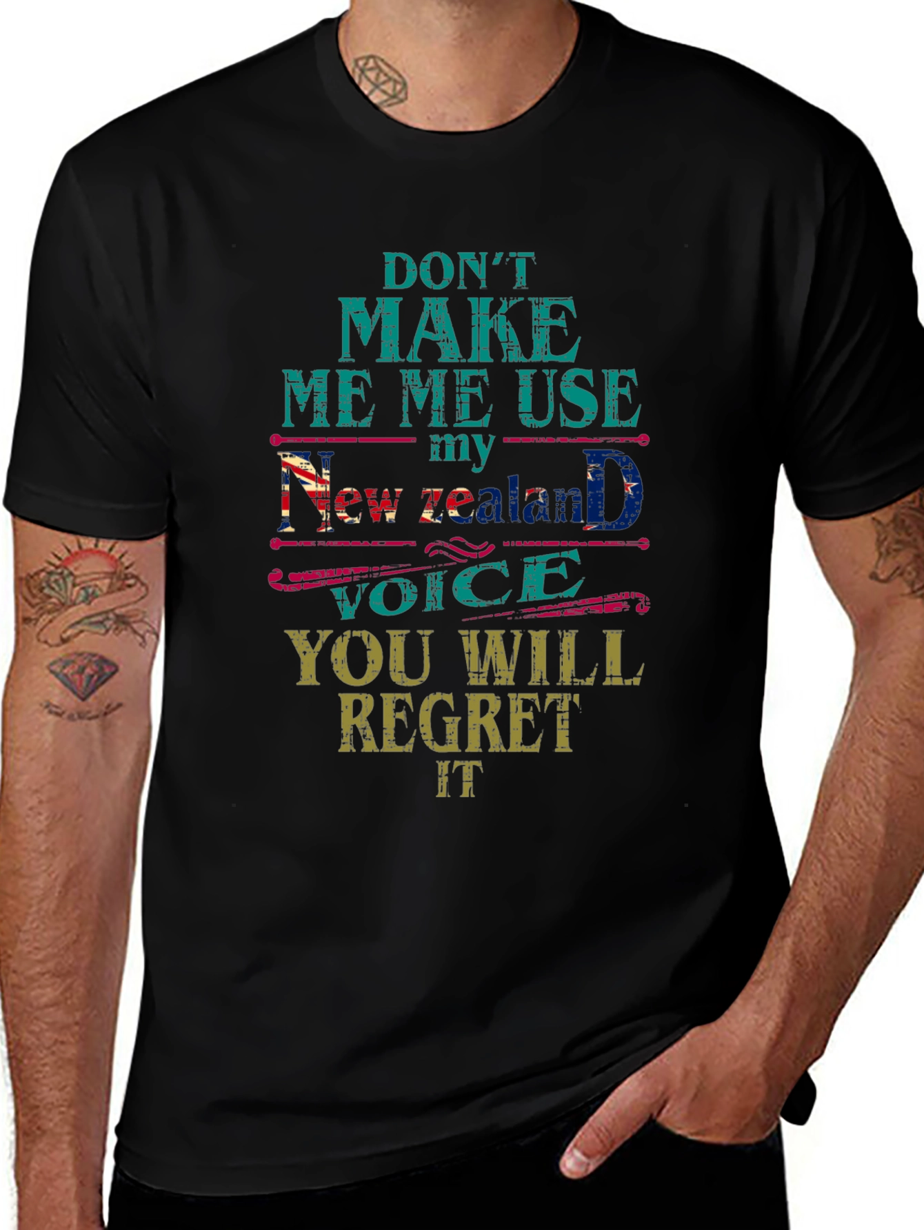 Dont Make Me Use My New Zealand Voice T-Shirt