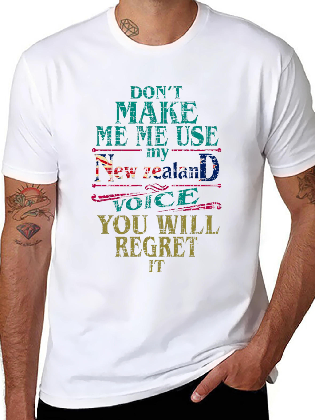 Dont Make Me Use My New Zealand Voice T-Shirt