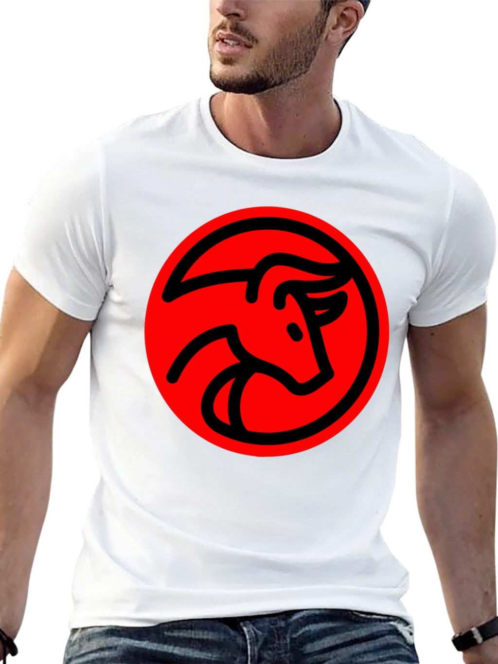 Bold Bull Graphic Tee - Stylish Black T-Shirt