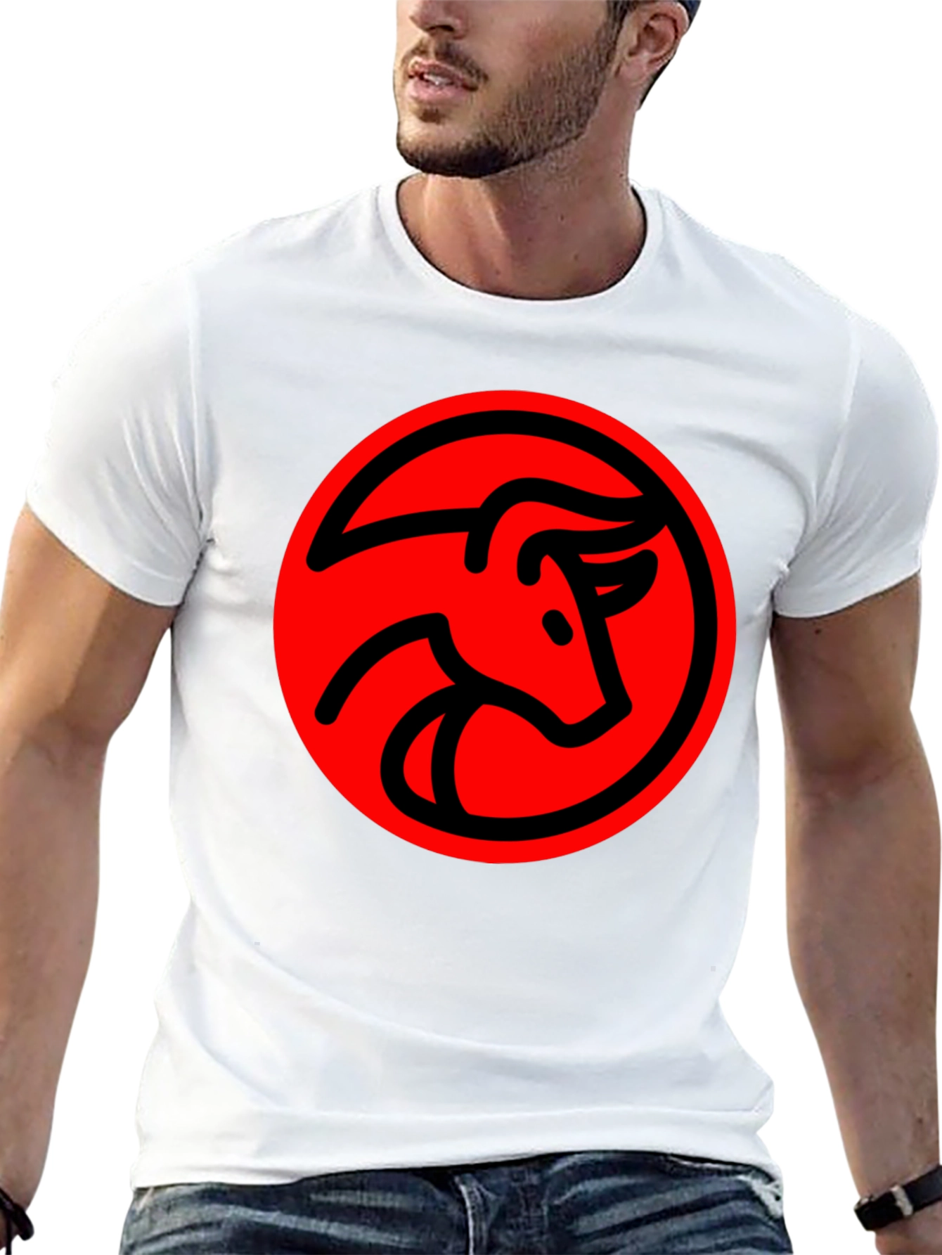 Bold Bull Graphic Tee - Stylish Black T-Shirt