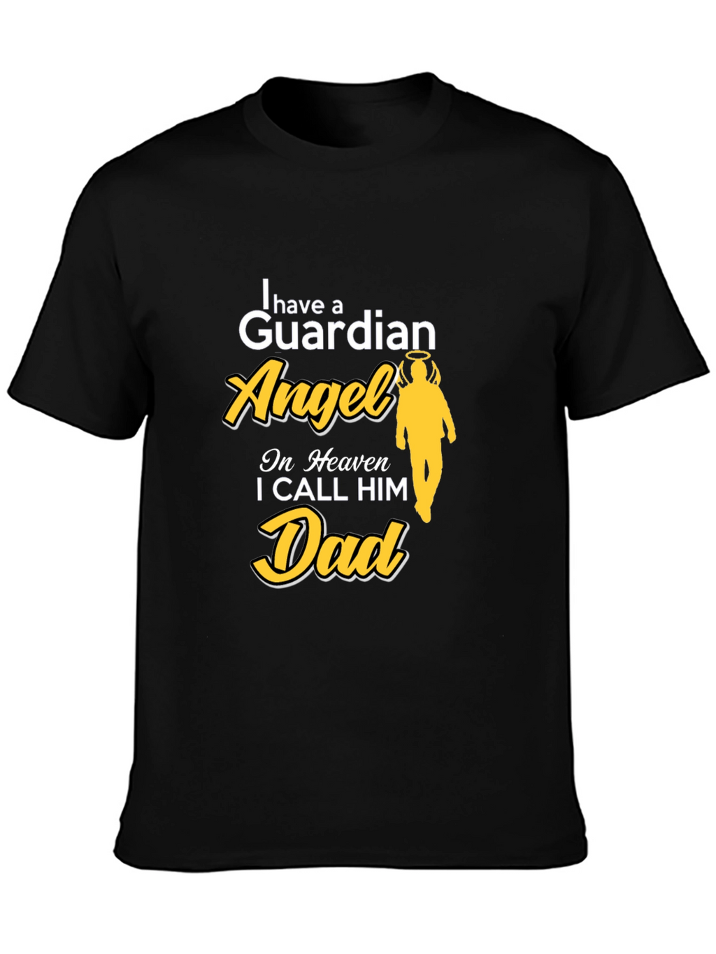 Guardian Angel Dad Memorial T-Shirt