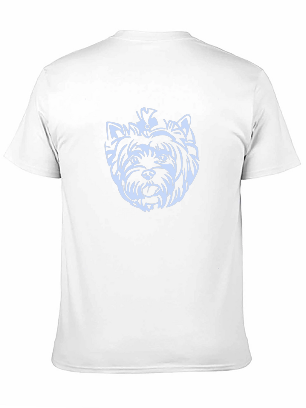Yorkie Dog Graphic Tee - Black Cotton T-Shirt