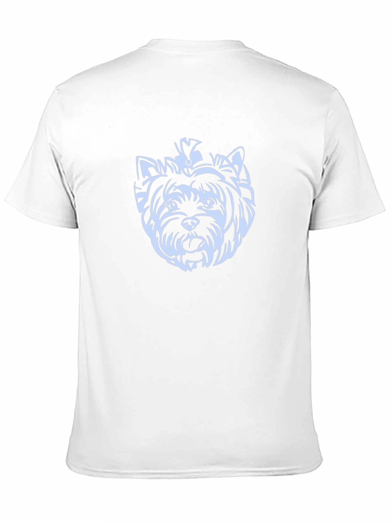 Yorkie Dog Graphic Tee - Black Cotton T-Shirt