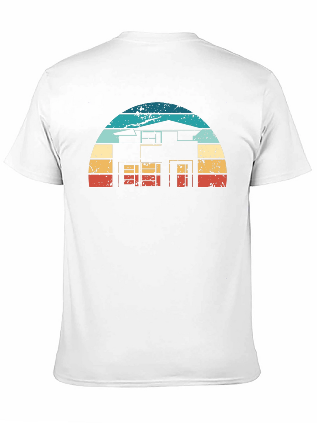 Retro House Graphic Tee - Black