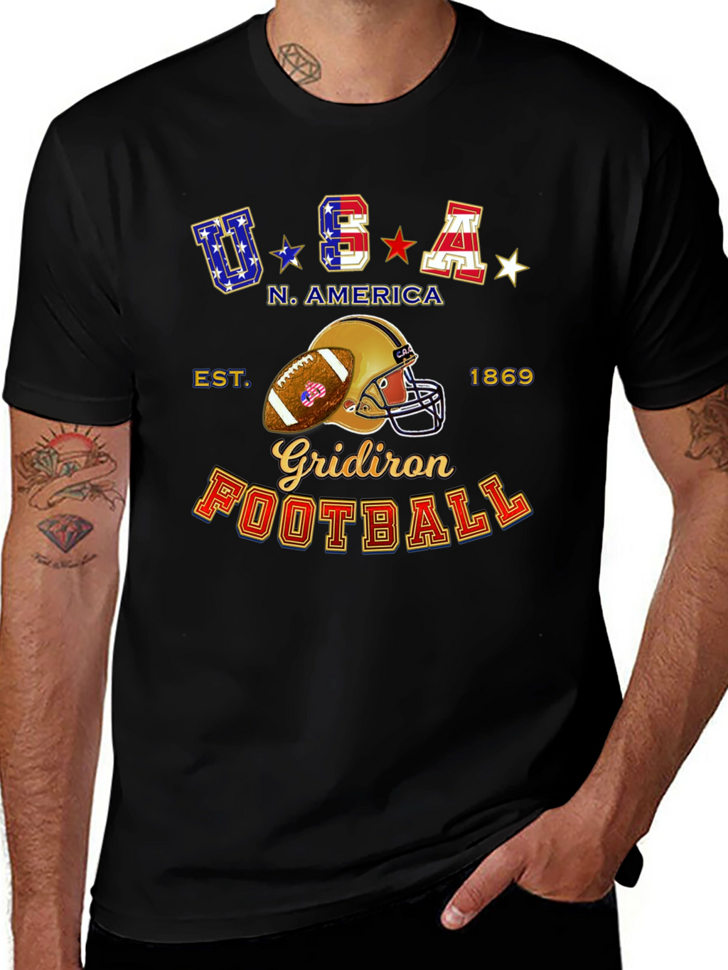 USA Football Graphic T-Shirt