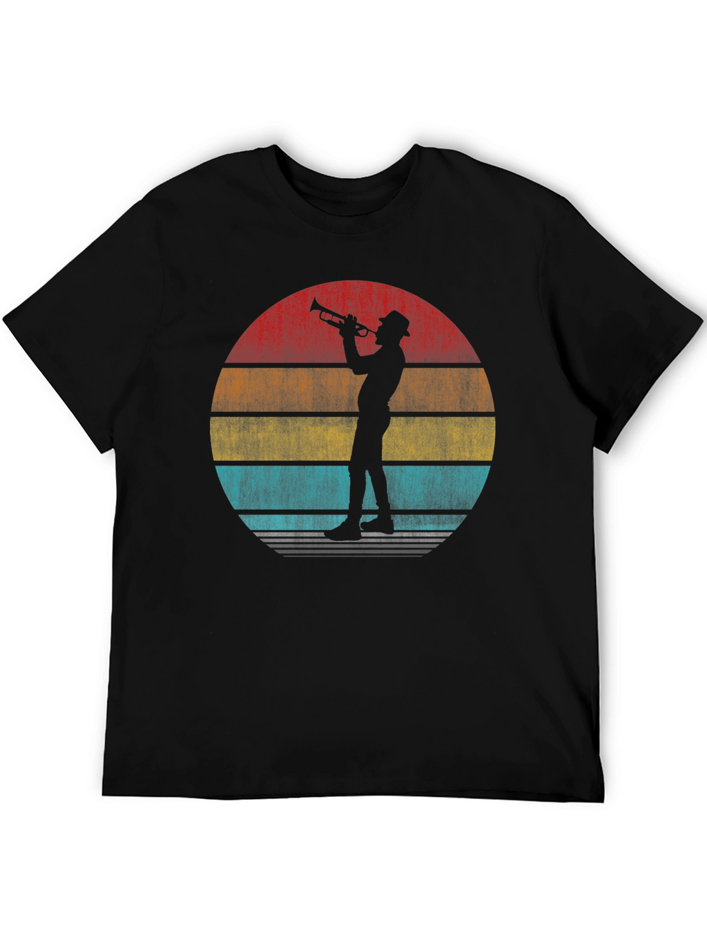 Retro Trumpet Player Graphic T-Shirt