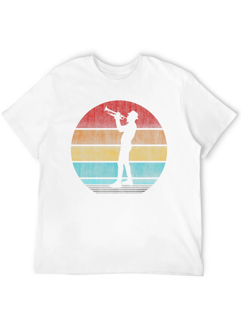 Retro Trumpet Player Graphic T-Shirt