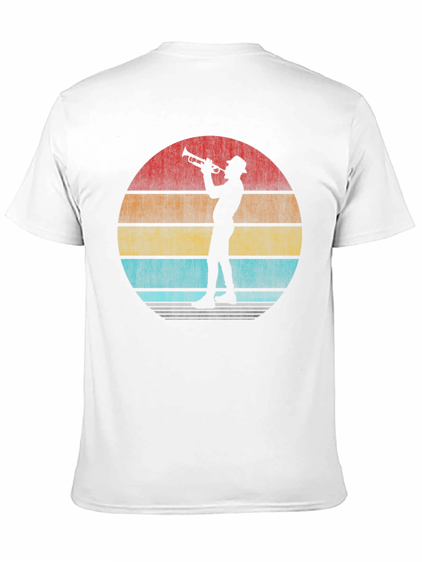 Retro Trumpet Player Graphic T-Shirt