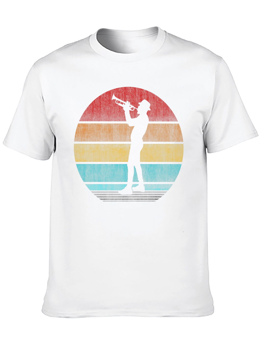 Retro Trumpet Player Graphic T-Shirt