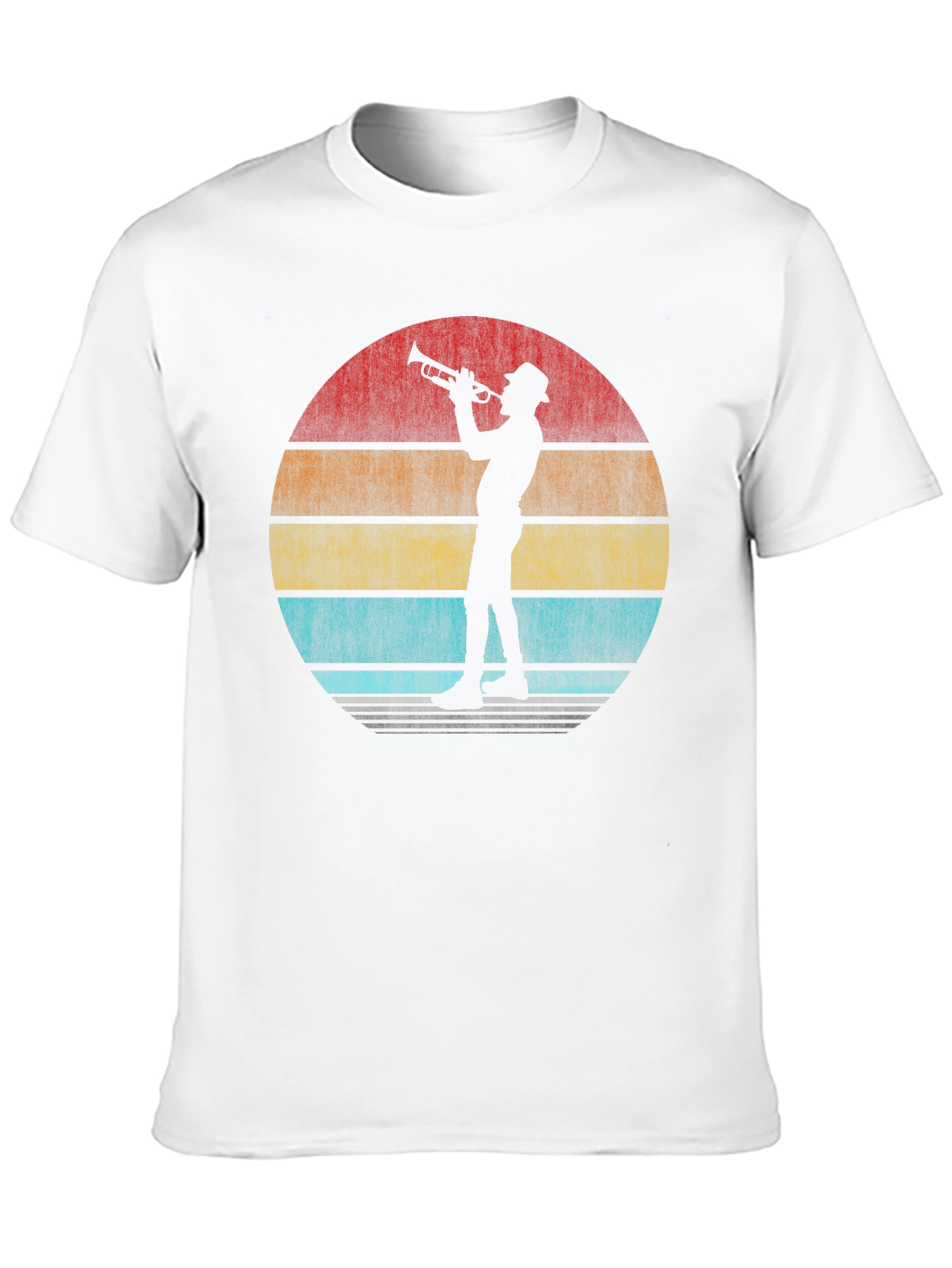 Retro Trumpet Player Graphic T-Shirt