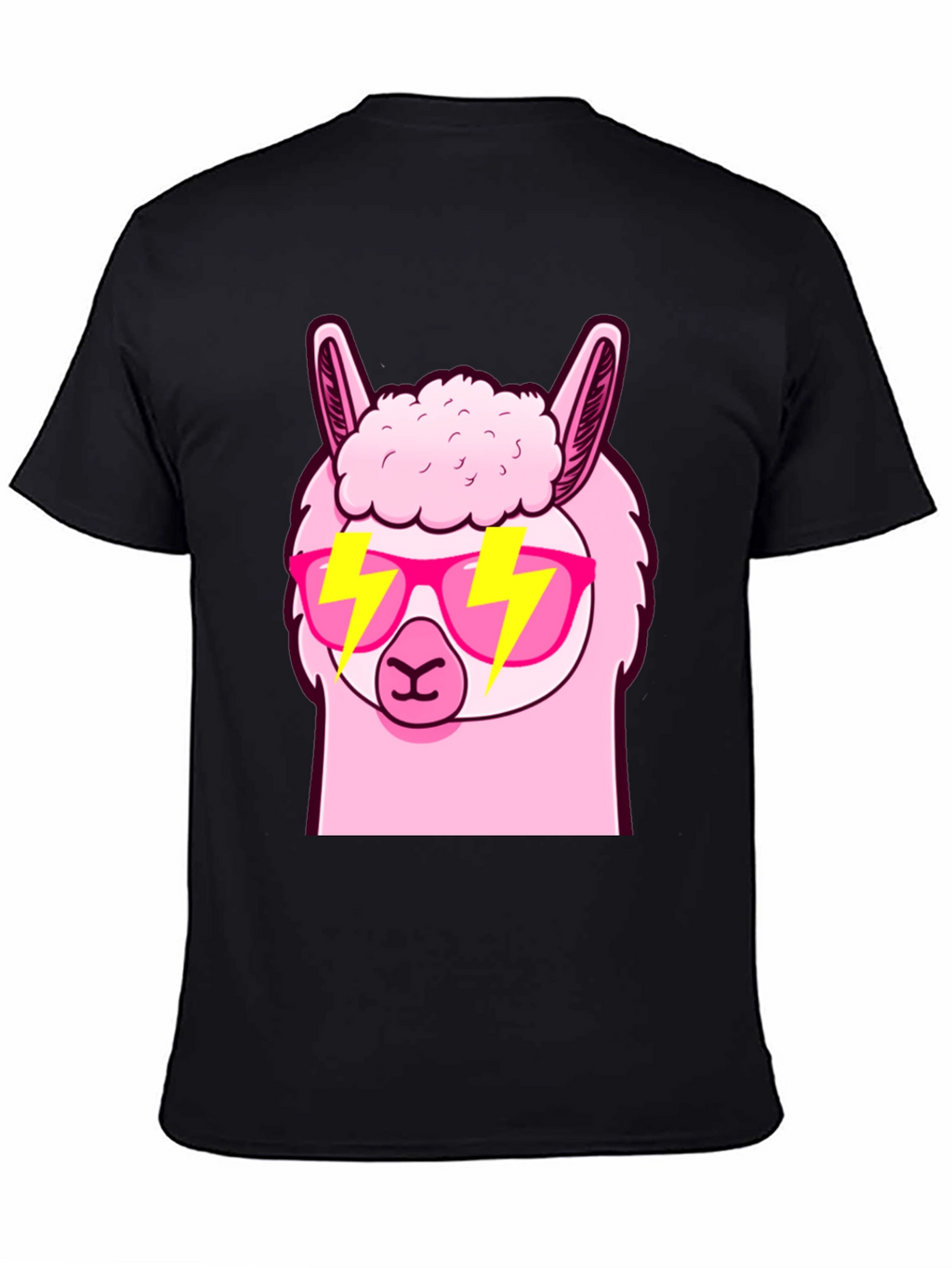 Cool Llama Graphic Tee - Stylish Black T-Shirt