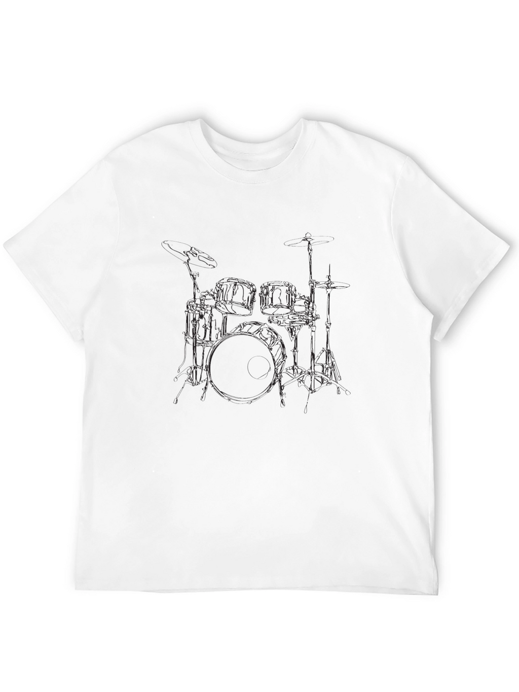Drum Kit Graphic Black T-Shirt