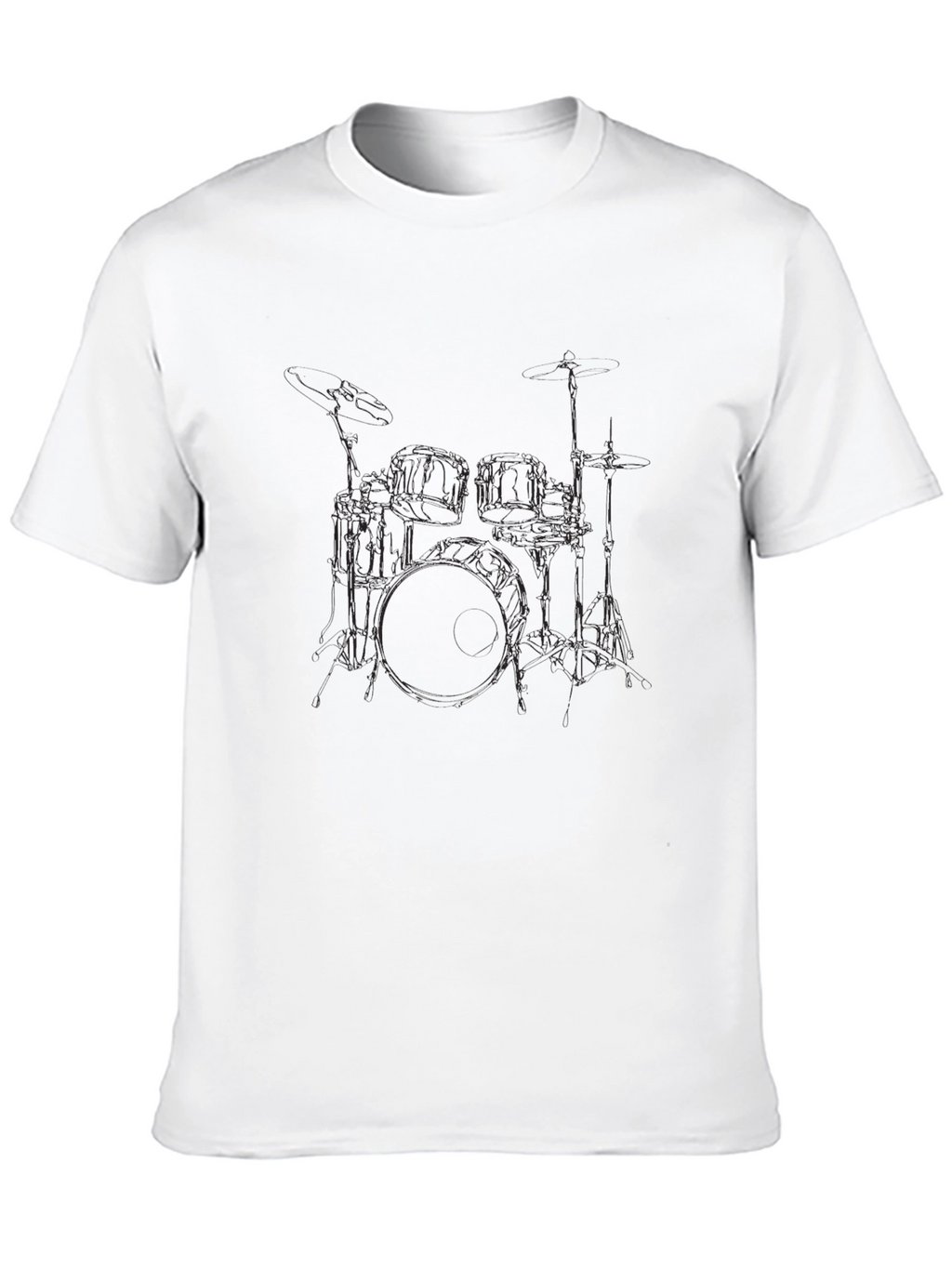 Drum Kit Graphic Black T-Shirt