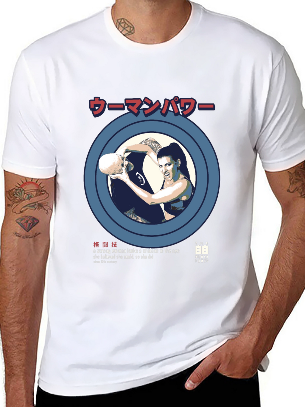 Woman Power Graphic Tee - Strong Female Design
