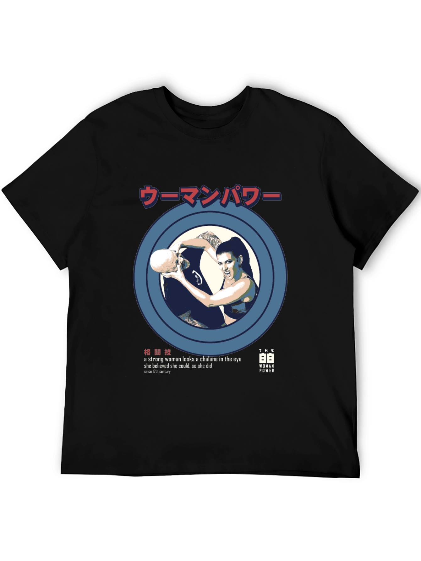 Woman Power Graphic Tee - Strong Female Design