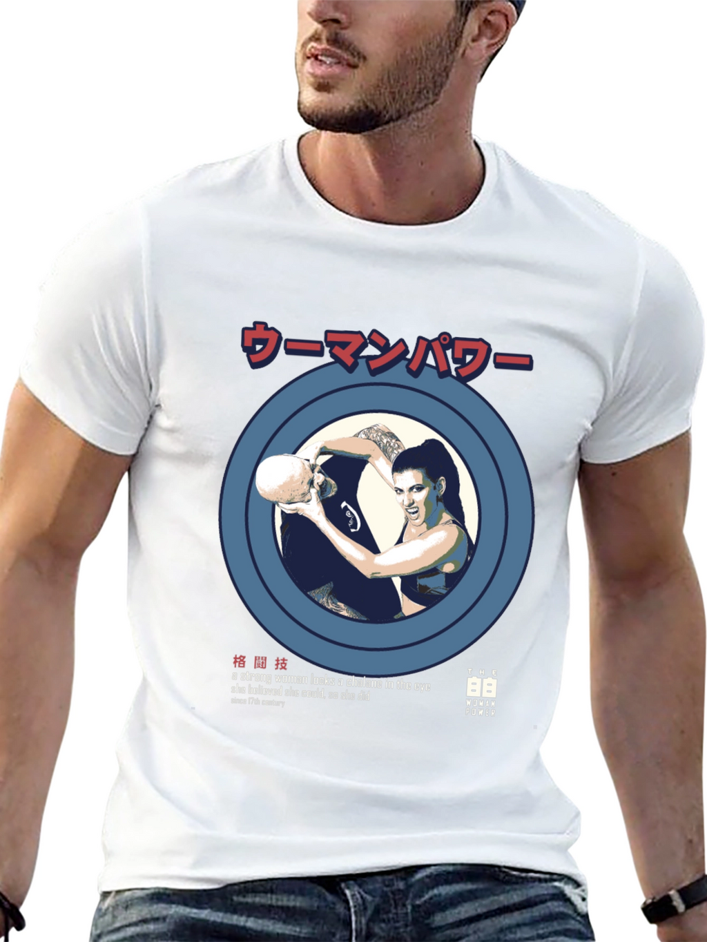 Woman Power Graphic Tee - Strong Female Design