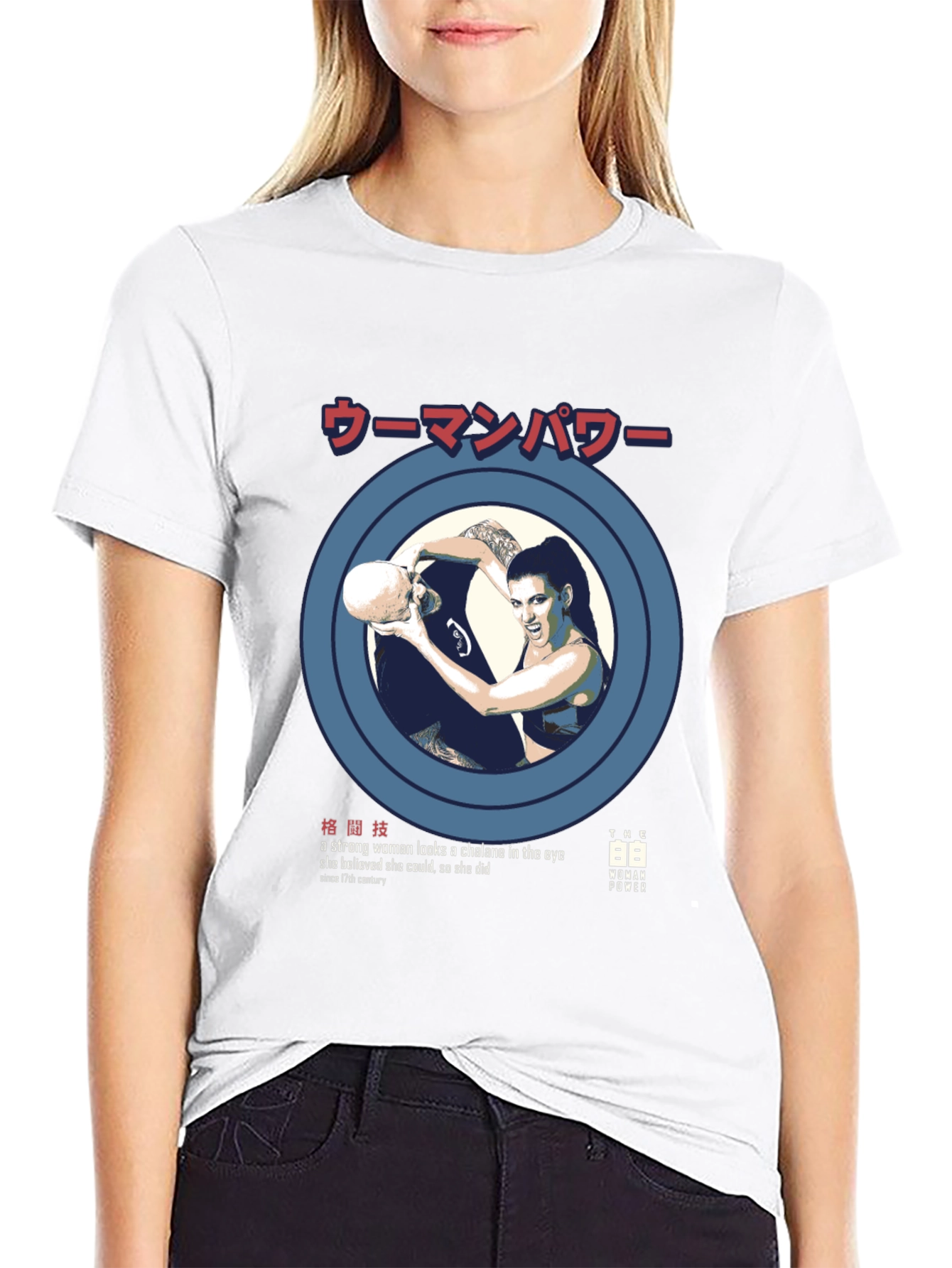 Woman Power Graphic Tee - Strong Female Design