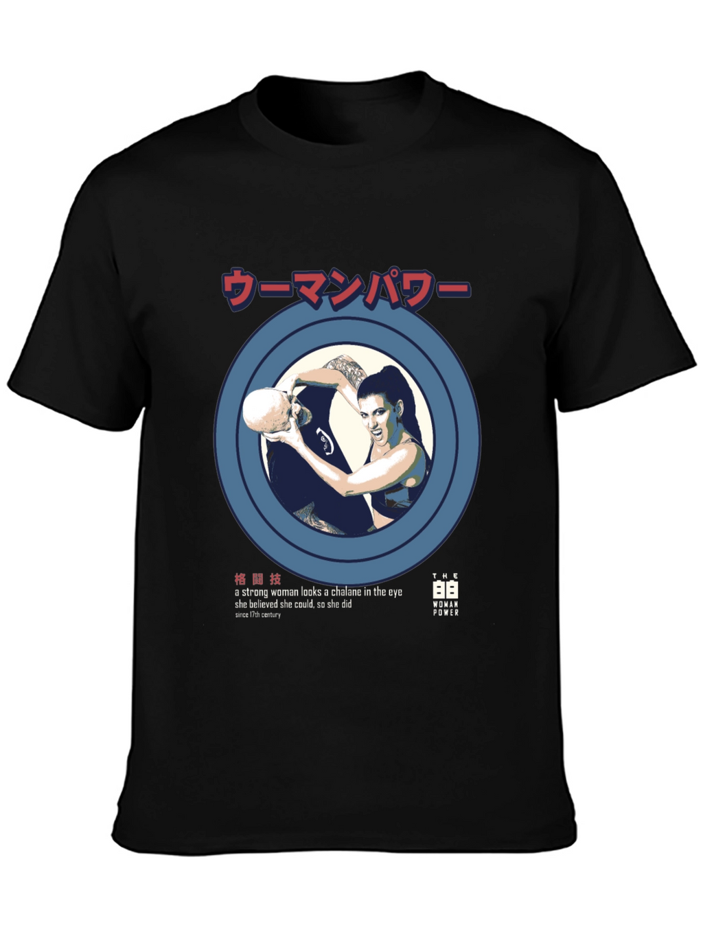Woman Power Graphic Tee - Strong Female Design